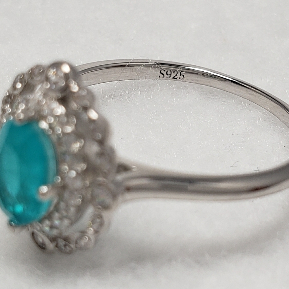 Antique Style Paraíba Tourmaline Ring - Picture 7 of 9
